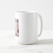 70th Birthday Photo Collage purple Kaffeetasse (VorderseiteRechts)