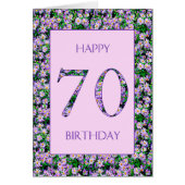 70th Birthday Purple Daisies (Vorne)
