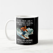 70th Birthday Skier Man 70 Years Old Skiing Lover  Kaffeetasse (Links)