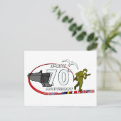 70th D-Day anniversary Postkarte (Stehend Vorderseite)