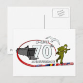 70th D-Day anniversary Postkarte (Vorne/Hinten)