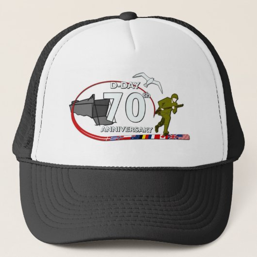 70th D-Day anniversary Truckerkappe (Vorderseite)