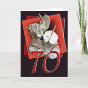 70th Happy Birthday Card Karte