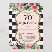 70th High Coffee Women. Blanc Einladung (Vorne/Hinten)