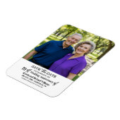 70th Wedding Anniversary Save the Date Photo Magnet (Linke Seite)
