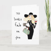 **70th & YOU ARE FABULOUS AS USUAL!** Card Karte (Vorderseite)