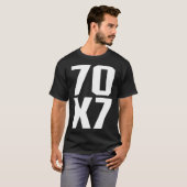 70X7 God s Eternal Forgiveness Christian Matthew 1 T-Shirt (Vorne ganz)