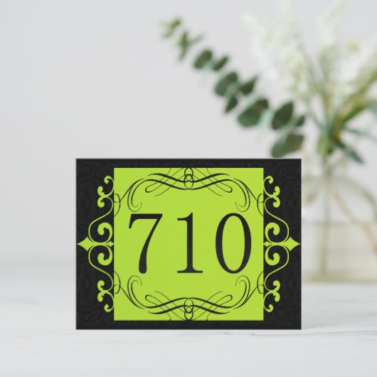 710 Bereichscode Postkarte (Stehend Vorderseite)