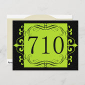 710 Bereichscode Postkarte (Vorne/Hinten)