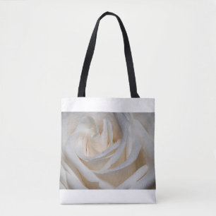 7127-Weiße Rose mit Taub Tasche