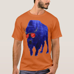 716 Bison rote Rahmen T-Shirt