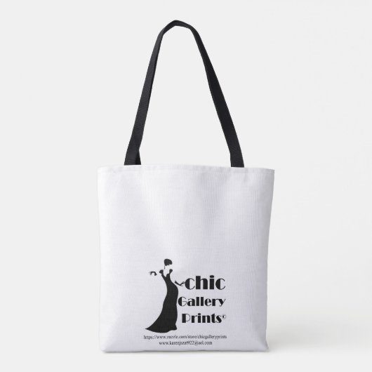 7181-M-Weiße Rose Tasche (Rückseite)