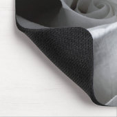 7181-Weiße Rose mit Taub Mousepad (Ecke)