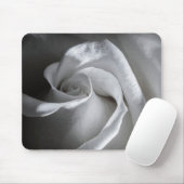 7181-Weiße Rose mit Taub Mousepad (Mit Mouse)