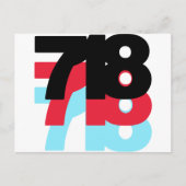 718 Bereichscode Postkarte (Vorderseite)