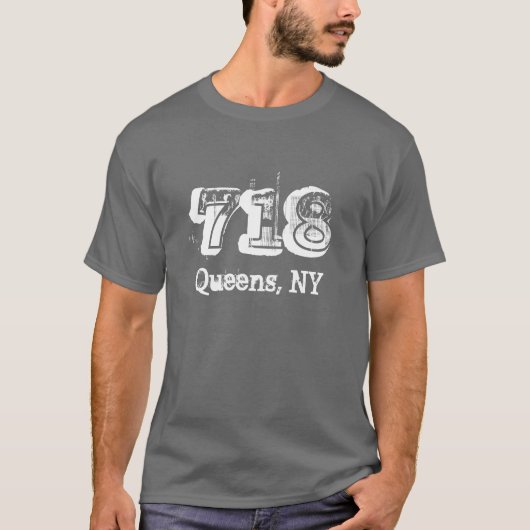 718, Queens, NY T-Shirt (Vorderseite)