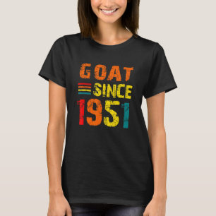71. Geburtstag 71 Jahre alte Ziege seit 1951 T-Shirt