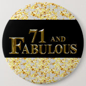 71. Geburtstag Button (Vorderseite)