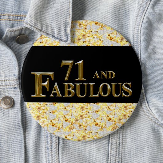 71. Geburtstag Button (Beispiel)