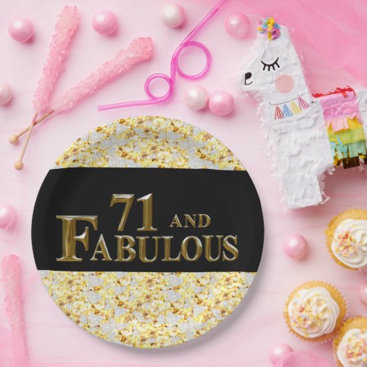 71. Geburtstag Pappteller (Party)