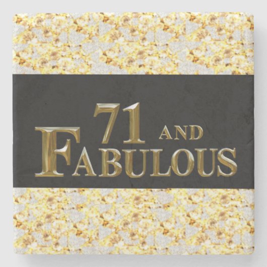 71. Geburtstag Steinuntersetzer (Vorderseite)