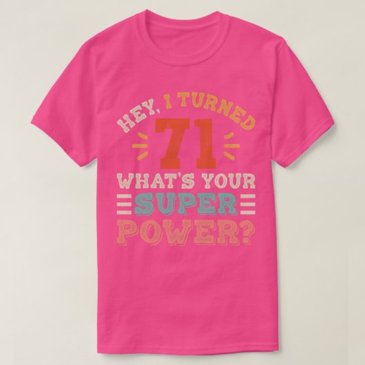 71. Geburtstag T-Shirt (Design vorne)