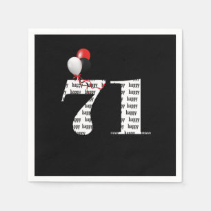 71. Geburtstagsballons Serviette