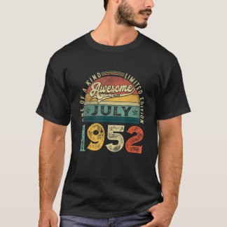 71. Geburtstagsdekoration Juli 1952 Männer Frauen  T-Shirt
