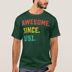 71. Geburtstagsgeschenk Vintage Großartig Seit 195 T-Shirt