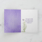 71. Geburtstagslilie des Tales Bouquet Karte (Innenseite)