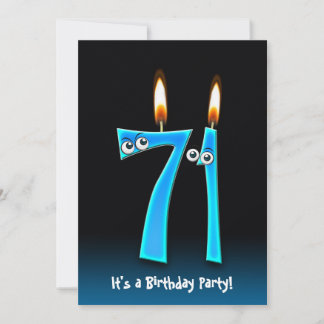 71. Geburtstagsparty Einladung