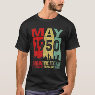 71 Jahre alt 71. Geburtstag Männer Frauen Mai 1950 T-Shirt
