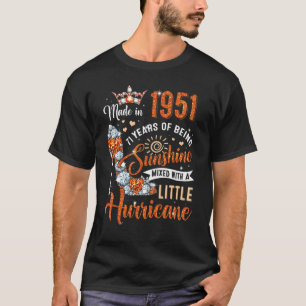 71 Jahre alt Made in 1951 Geburtstag Königin Diamo T-Shirt