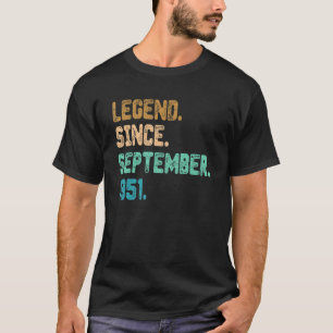 71 Jahre alte Legende seit September 1951 71. Gebu T-Shirt