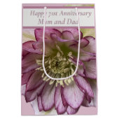 71. Jahrestag bearbeitbar Mittlere Geschenktüte (Rückseite)