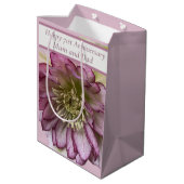 71. Jahrestag bearbeitbar Mittlere Geschenktüte (Rückseite Schrägansicht)