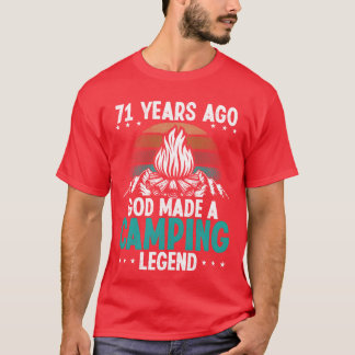 71-jähriger Camping-Legende Scout 71Geburtstag Cam T-Shirt