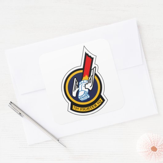 71. Kampfskalon - veraltet Quadratischer Aufkleber (Umschlag)