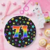 71. Veranstaltung: Bold, Fun, Colorful Rainbow 71 Pappteller (Party)