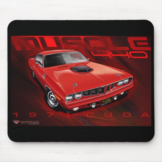 71Cuda11x17-new Mousepad (Vorne)