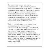 720 Zeichen. Benutzerdefinierter Textblock Gummistempel (Prägung)