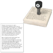 720 Zeichen. Benutzerdefinierter Textblock Gummistempel (Stempel)