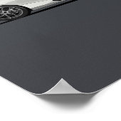 720S Supercar Poster - weiß (Ecke)