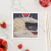 7263-Militärische Hochzeit mit Bouquet & Rings Serviette (Beispiel)