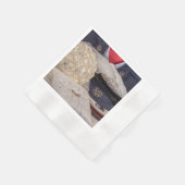 7263-Militärische Hochzeit Serviette (Ecke)