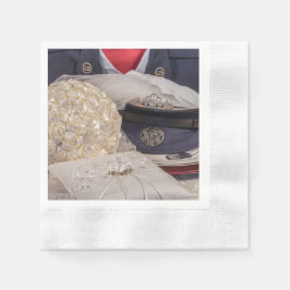 7263-Militärische Hochzeit Serviette