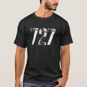 727 Area Code St Petersburg FL Mobile Area Code 7 T-Shirt (Vorderseite)