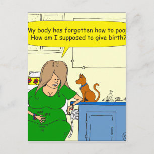 729 Soll Cartoon gebären Postkarte