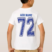 72 Custom Jersey T-Shirt (Rückseite)