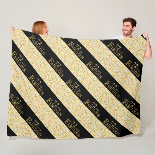 72. Geburtstag Fleecedecke (Beispiel)